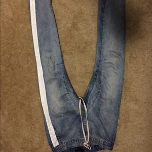 Pacsun zipper paint jeans